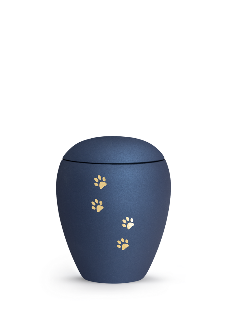 Zvířecí urna Verona Paws - Navy 0,5l