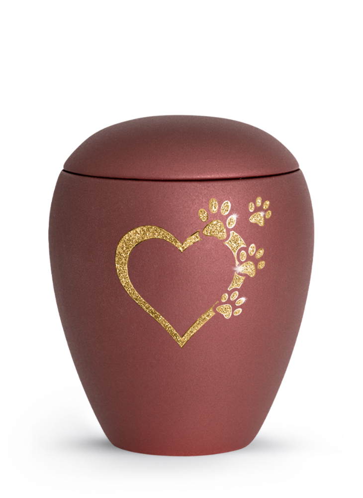 Zvířecí urna Verona Heart - Rubínová 2,8l