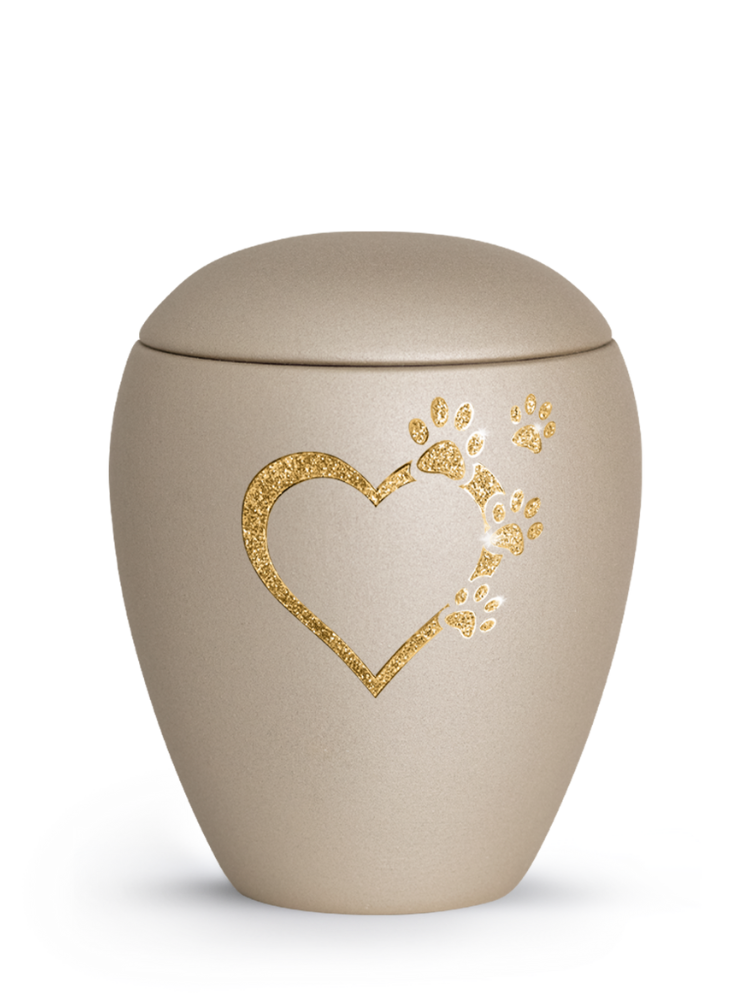 Zvířecí urna Verona Heart - Champagne 2,8l